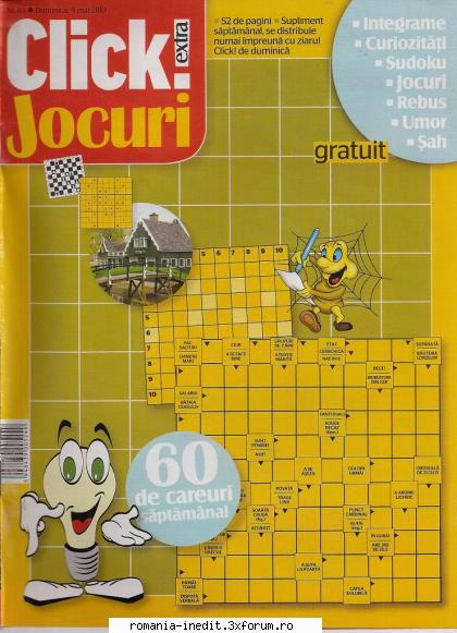[B] Publicaţii cu probleme distractive - Click jocuri nr. (jpg, 300 dpi, arhiva - Carti in limba romana