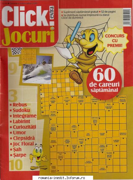 [B] Publicaţii cu probleme distractive - Click jocuri nr. (jpg, 300 dpi, arhiva - Carti in limba romana