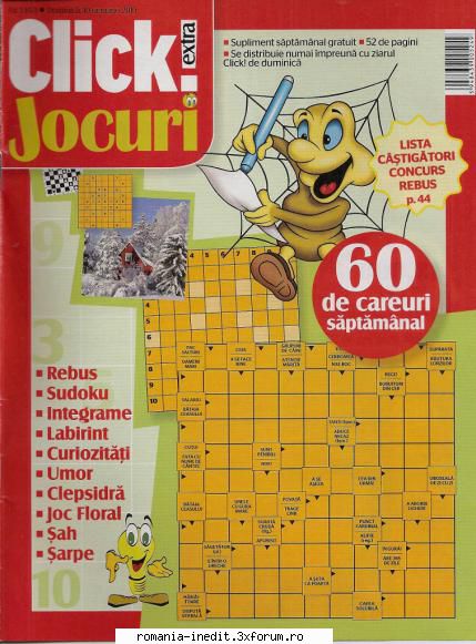 [B] Publicaţii cu probleme distractive - Click jocuri nr. (jpg, 300 dpi, arhiva - Carti in limba romana
