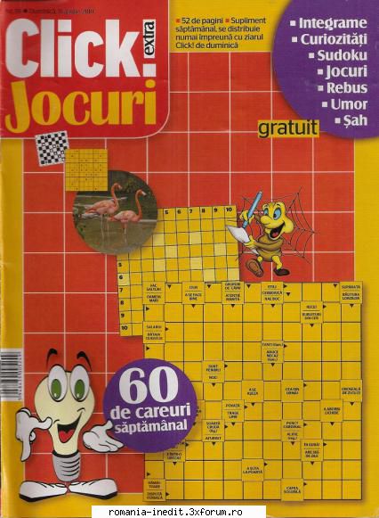 [B] Publicaţii cu probleme distractive - Click jocuri nr. (jpg, 300 dpi, arhiva - Carti in limba romana