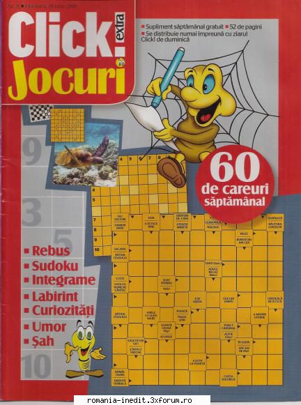 [B] Publicaţii cu probleme distractive - Click jocuri nr. (jpg, 300 dpi, arhiva - Carti in limba romana