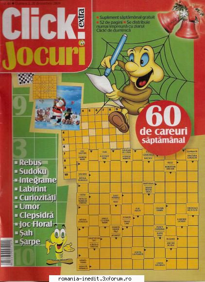 [B] Publicaţii cu probleme distractive - Click jocuri nr. (jpg, 300 dpi, arhiva - Carti in limba romana