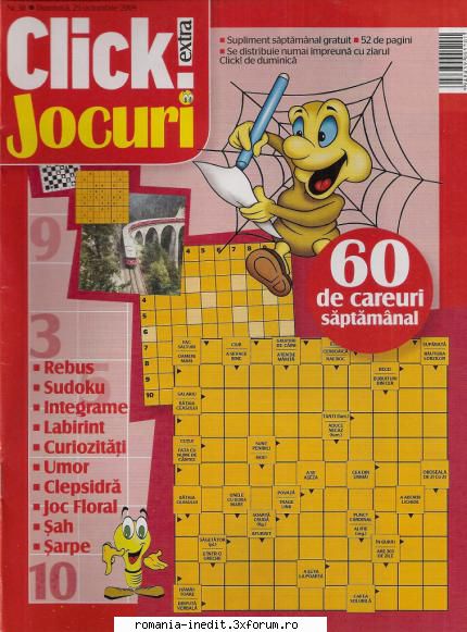 [B] Publicaţii cu probleme distractive - Click jocuri nr. (jpg, 300 dpi, arhiva - Carti in limba romana