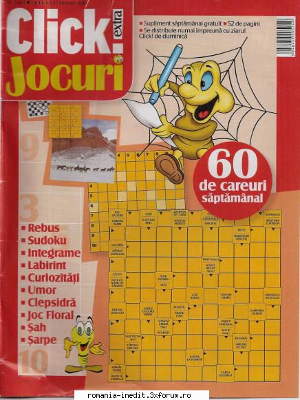 [B] Publicaţii cu probleme distractive - Click jocuri nr. (jpg, 300 dpi, arhiva - Carti in limba romana