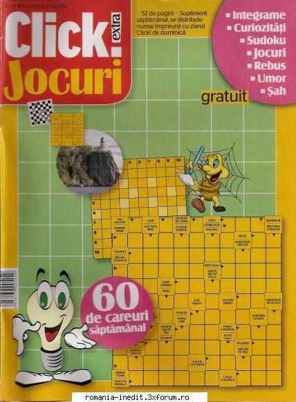 [B] Publicaţii cu probleme distractive - Click jocuri nr. (jpg, 300 dpi, arhiva - Carti in limba romana