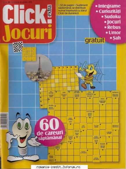 [B] Publicaţii cu probleme distractive - Click jocuri nr. (jpg, 300 dpi, arhiva - Carti in limba romana