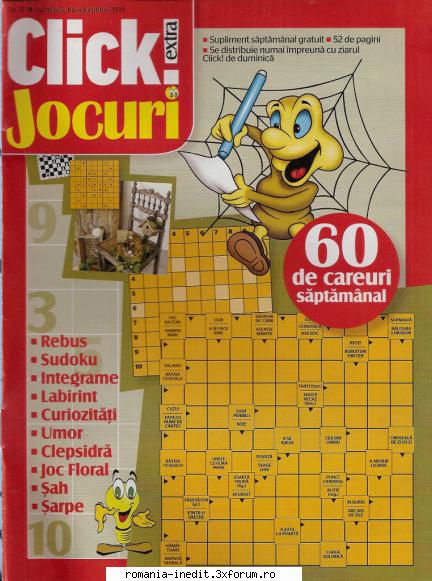 [B] Publicaţii cu probleme distractive - Click jocuri nr. (jpg, 300 dpi, arhiva - Carti in limba romana