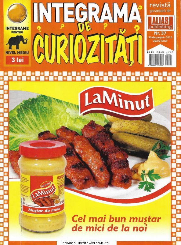 [B] Publicaţii cu probleme distractive - Integrama de curiozitati nr. (jpg - Carti in limba romana