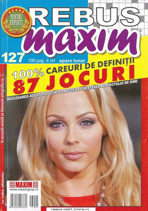 [B] Publicaţii cu probleme distractive - Rebus maxim nr. (jpg, zip), 300 dpi - Carti in limba romana