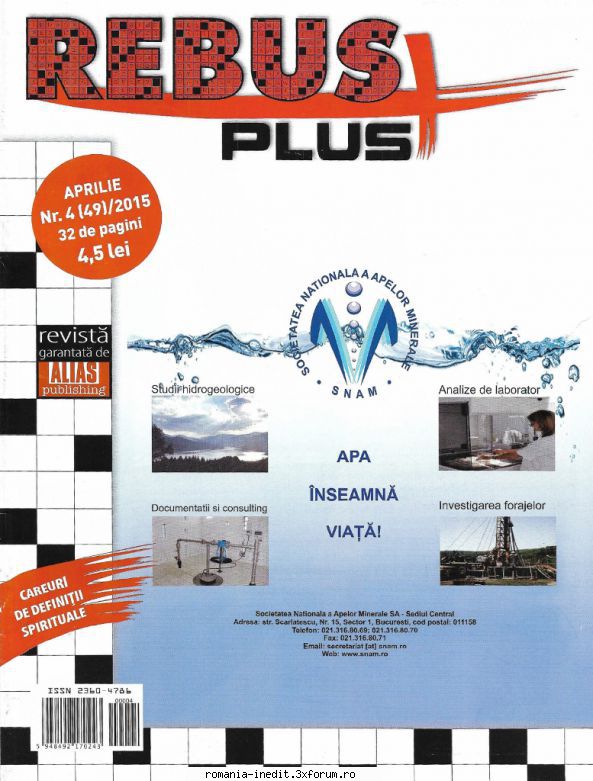 [B] Publicaţii cu probleme distractive - Rebus plus nr. (jpg, zip), 300 dpi - Carti in limba romana