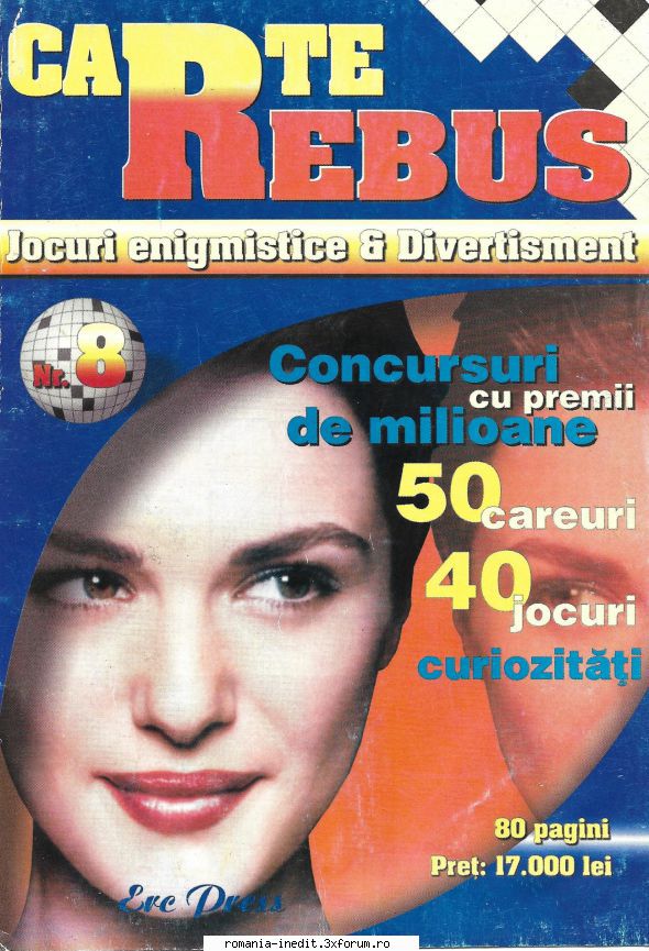 [B] Publicaţii cu probleme distractive - Carte de rebus nr. 8, editura Erc - Carti in limba romana