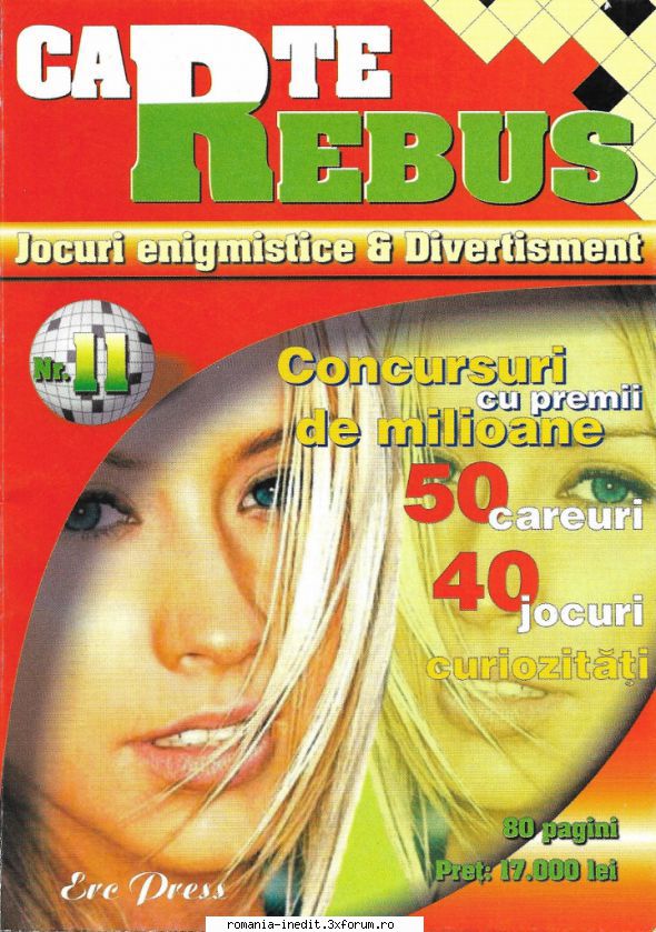 [B] Publicaţii cu probleme distractive - Carte de rebus nr. 11, editura Erc - Carti in limba romana