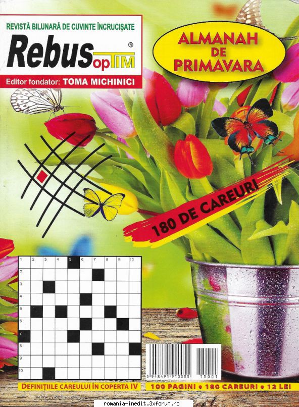 [B] Publicaţii cu probleme distractive - Rebus optim - Almanah de primavara 2015 - Carti in limba romana