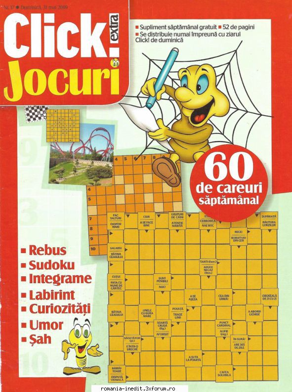 [B] Publicaţii cu probleme distractive - Click jocuri nr. (jpg, 300 dpi, arhiva - Carti in limba romana