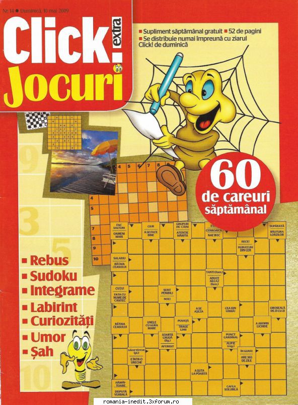 [B] Publicaţii cu probleme distractive - Click jocuri nr. (jpg, 300 dpi, arhiva - Carti in limba romana