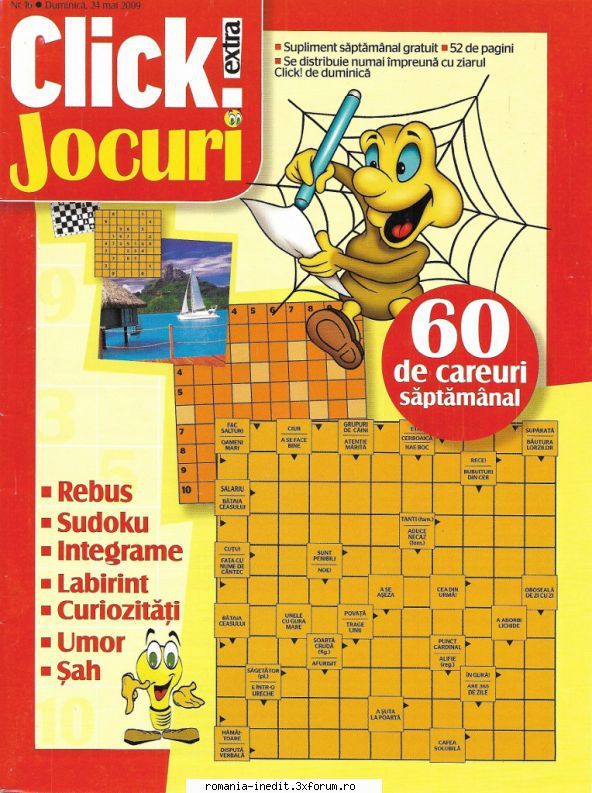 [B] Publicaţii cu probleme distractive - Click jocuri nr. (jpg, 300 dpi, arhiva - Carti in limba romana