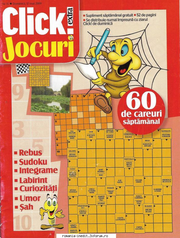 [B] Publicaţii cu probleme distractive - Click jocuri nr. (jpg, 300 dpi, arhiva - Carti in limba romana