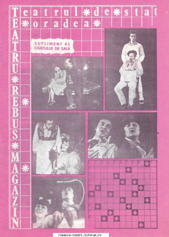 [B] Publicaţii cu probleme distractive - Teatru rebus magazin decembrie 1986 - Carti in limba romana