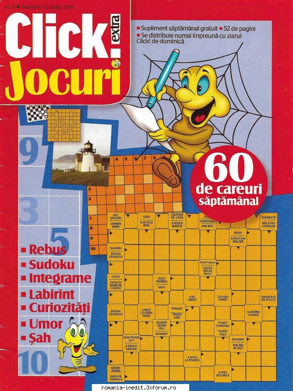 [B] Publicaţii cu probleme distractive - Click jocuri nr. (jpg, 300 dpi, arhiva - Carti in limba romana