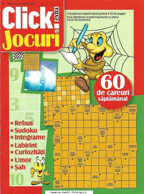 [B] Publicaţii cu probleme distractive - Click jocuri nr. (jpg, 300 dpi, arhiva - Carti in limba romana