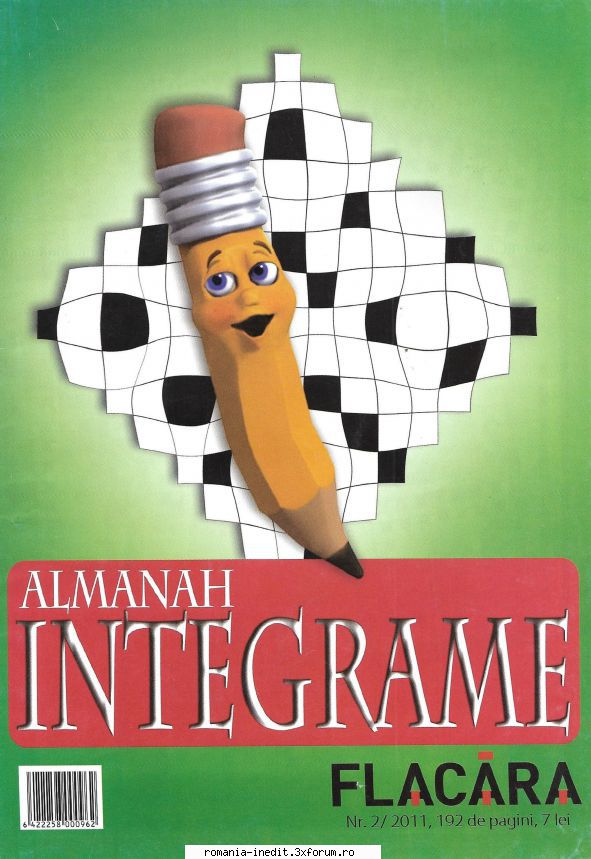 [B] Publicaţii cu probleme distractive - Almanah integrame Flacara nr. 2-2011 - Carti in limba romana