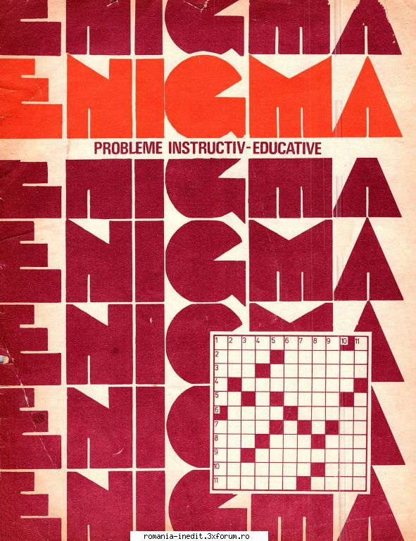 [B] Publicaţii cu probleme distractive - Enigma - Probleme instructiv-educative - Carti in limba romana
