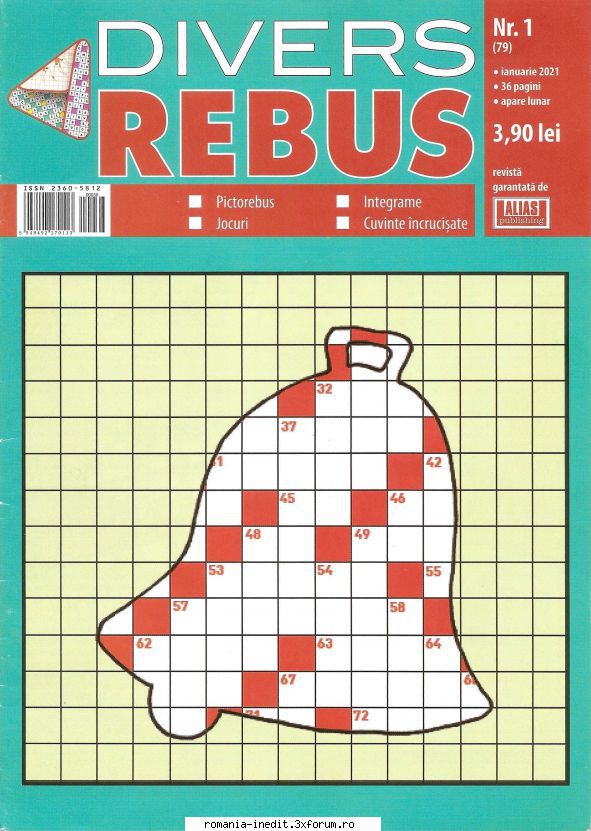 [B] Publicaţii cu probleme distractive - Revista Divers Rebus nr 1(79) din - Carti in limba romana