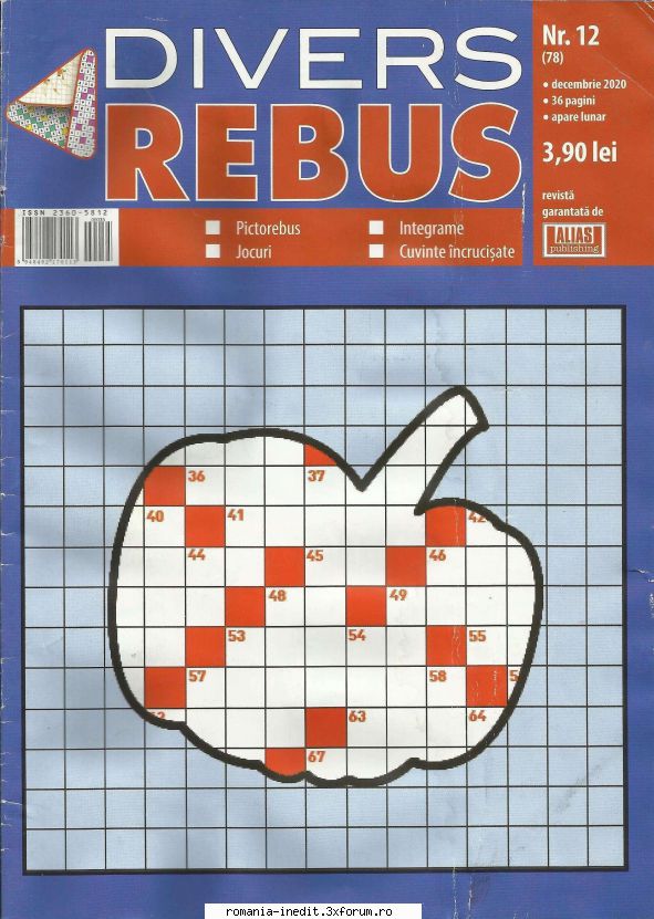 [B] Publicaţii cu probleme distractive - Revista Divers Rebus nr 12 (78) din - Carti in limba romana