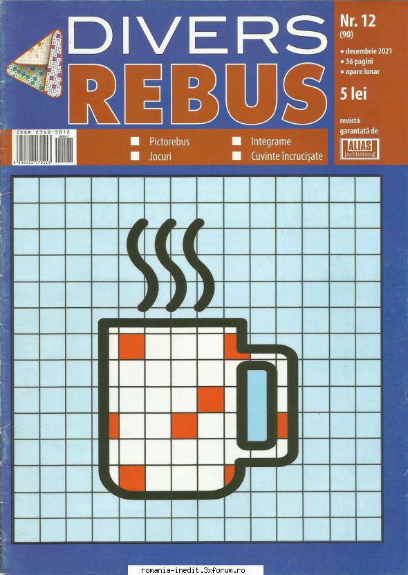 [B] Publicaţii cu probleme distractive - Revista Divers Rebus nr 12 (90) din - Carti in limba romana