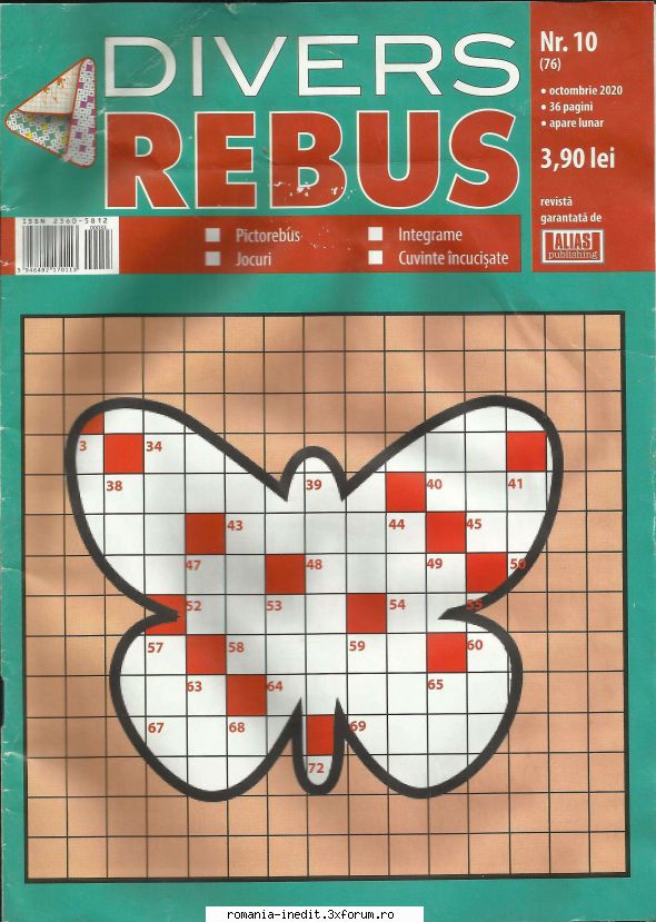 [B] Publicaţii cu probleme distractive - Revista Divers Rebus nr 10 (76) din - Carti in limba romana