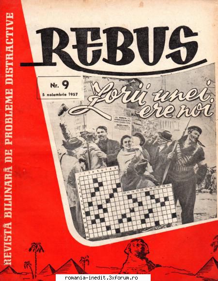 [B] Revista REBUS - Postez astazi 9/1957 al revistei Rebus. Linkul - Carti in limba romana