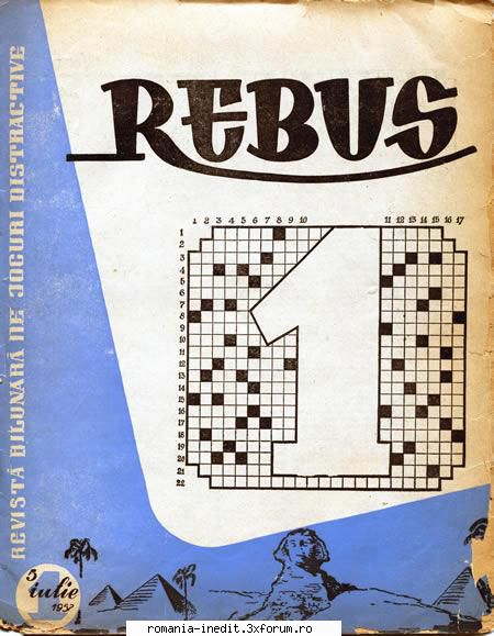 [B] Revista REBUS - Rebus 1-1957 (jpg, zip), 300 dpi - Carti in limba romana