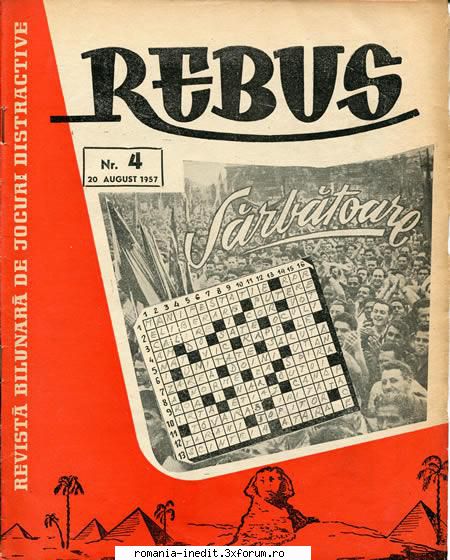 [B] Revista REBUS - Rebus 4-1957 (jpg, zip), 300 dpi - Carti in limba romana