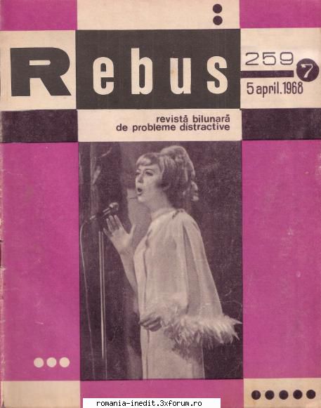 [B] Revista REBUS - Rebus (jpg, zip), 300 dpi (repost); Arhiva - Carti in limba romana