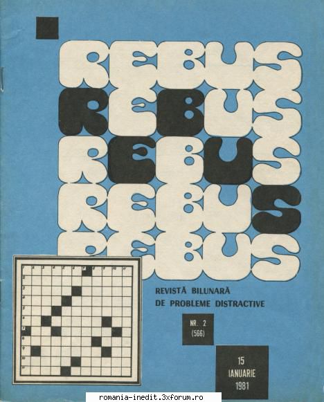 [B] Revista REBUS - Rebus (jpg, zip), 300 dpi Arhiva include un jpg - Carti in limba romana