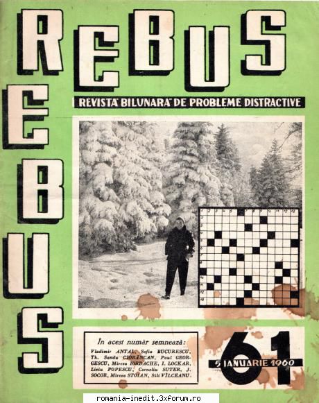 [B] Revista REBUS - Rebus (jpg, zip), 300 dpi Arhiva include un jpg - Carti in limba romana