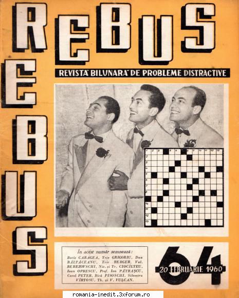 [B] Revista REBUS - Rebus (jpg, zip), 300 dpi Arhiva include un jpg - Carti in limba romana