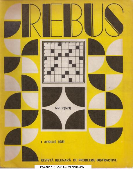 [B] Revista REBUS - Rebus (jpg, zip), 300 dpi Arhiva include un jpg - Carti in limba romana