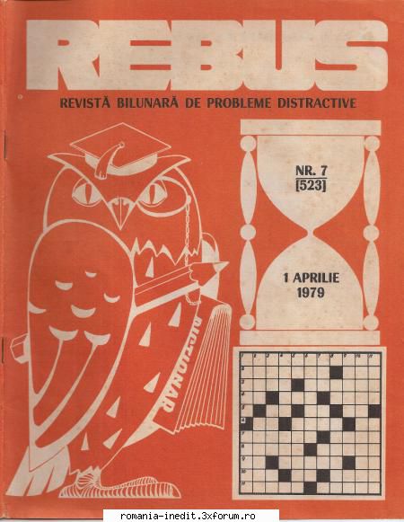 [B] Revista REBUS - Rebus (jpg, zip), 300 dpi Arhiva include un jpg - Carti in limba romana
