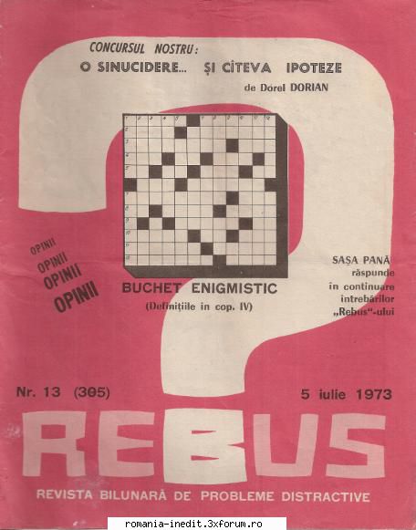 [B] Revista REBUS - Rebus (jpg, zip), 300 dpi Arhiva include un jpg - Carti in limba romana