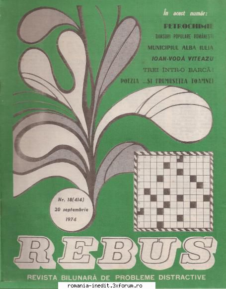 [B] Revista REBUS - Rebus (jpg, zip), 300 dpi Arhiva include un jpg - Carti in limba romana