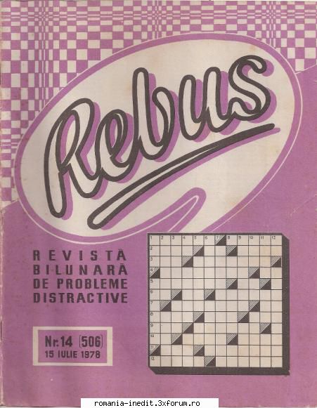 [B] Revista REBUS - Rebus (jpg, zip), 300 dpi Arhiva include un jpg - Carti in limba romana