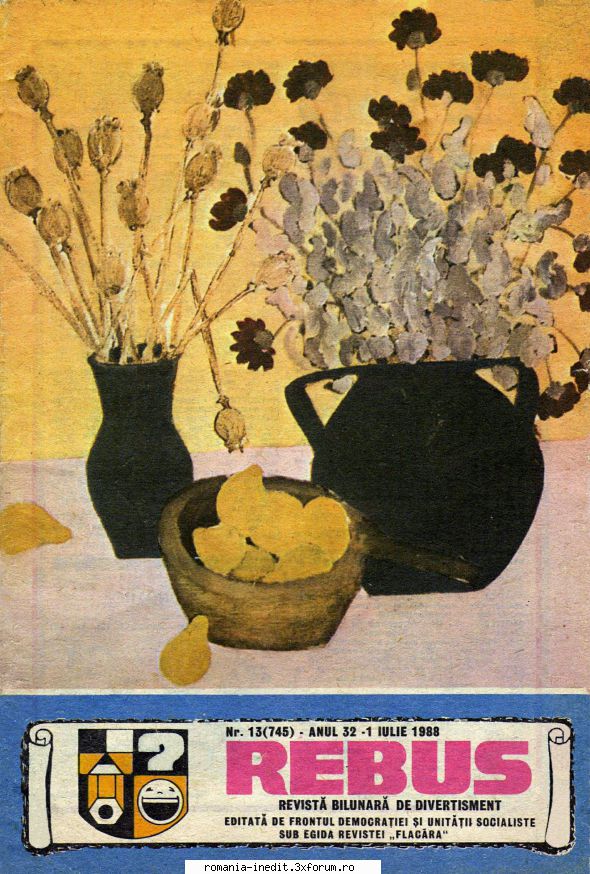 [B] Revista REBUS - Revista REBUS nr. ) din iul 1988 pdf: ...si jpg - Carti in limba romana