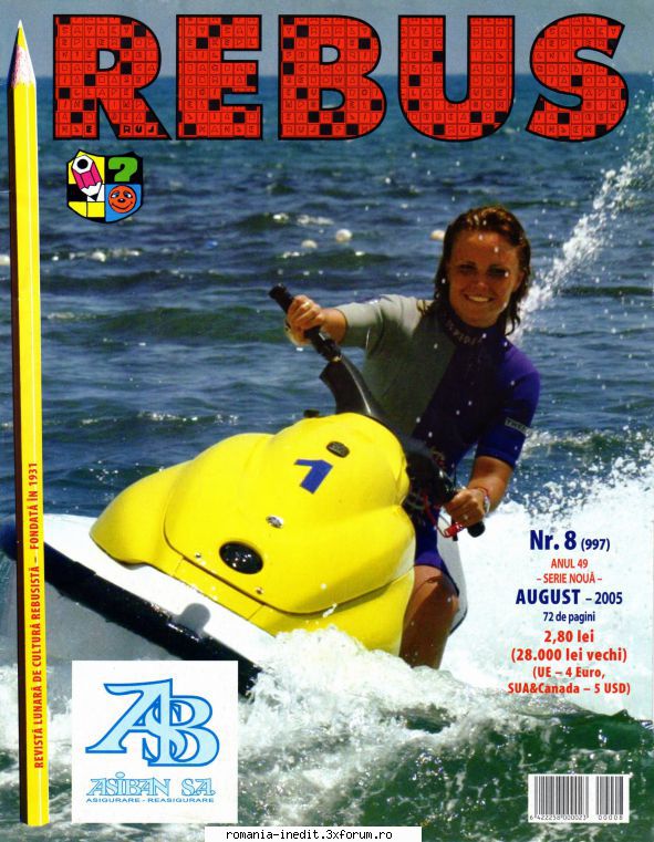 [B] Revista REBUS - Revista REBUS nr. 8(997) din aug 2005 (format - Carti in limba romana