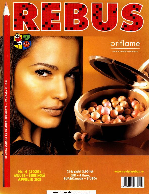 [B] Revista REBUS - Revista REBUS nr. 4(1029) din apr 2008 (format - Carti in limba romana