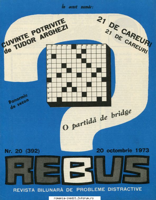 [B] Revista REBUS - Rebus (jpg, zip), 300 dpi Arhiva include un jpg - Carti in limba romana