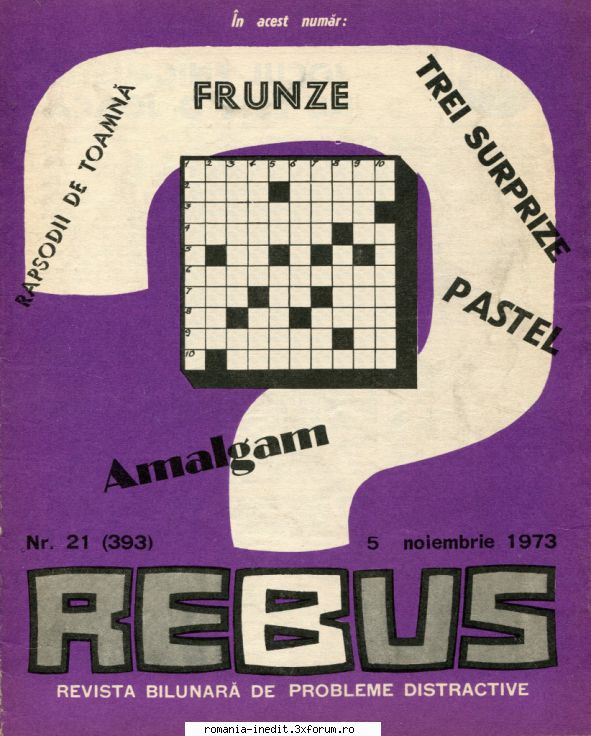 [B] Revista REBUS - Rebus (jpg, zip), 300 dpi Arhiva include un jpg - Carti in limba romana