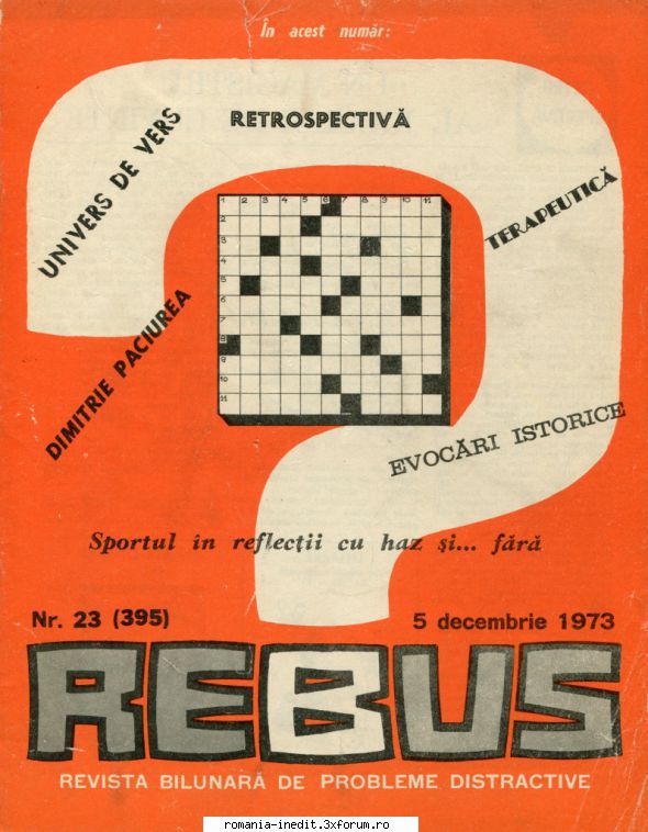 [B] Revista REBUS - Rebus (jpg, zip), 300 dpi Arhiva include un jpg - Carti in limba romana