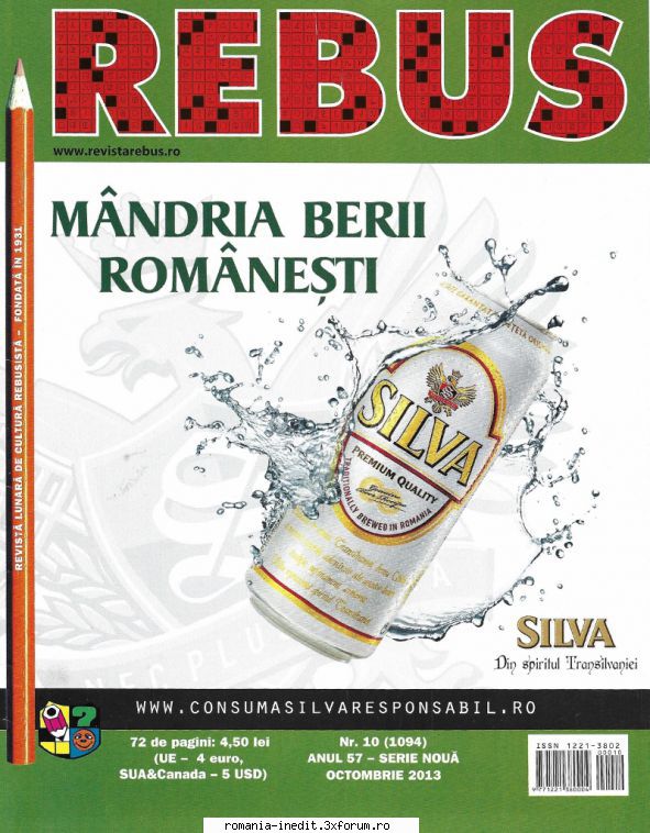 [B] Revista REBUS - Rebus (jpg, zip), 300 dpi Pe coperta apare - Carti in limba romana