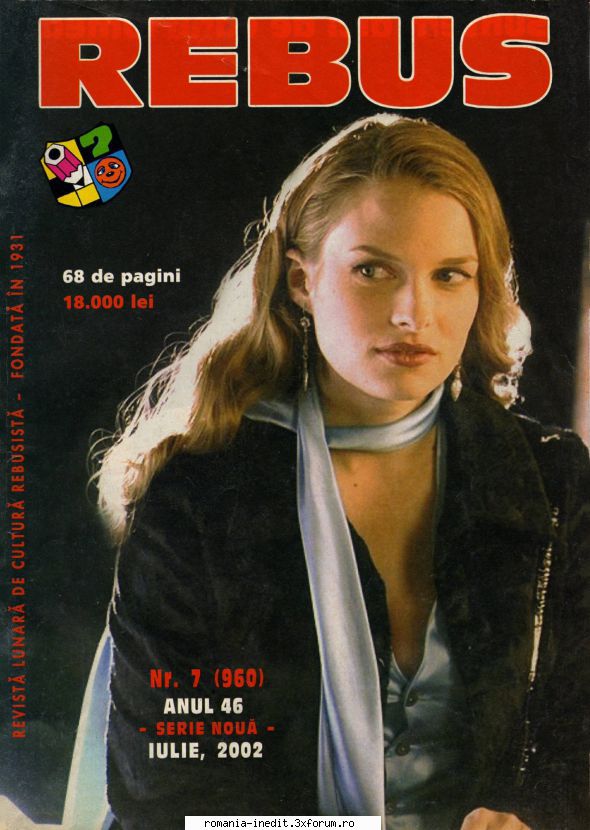 [B] Revista REBUS - Revista REBUS nr. 7(960) din iulie pag., 300 - Carti in limba romana